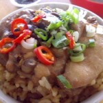 Steamed Mushroom Chicken Rice