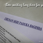 The Urusan Seri Paduka Baginda letter that made my day